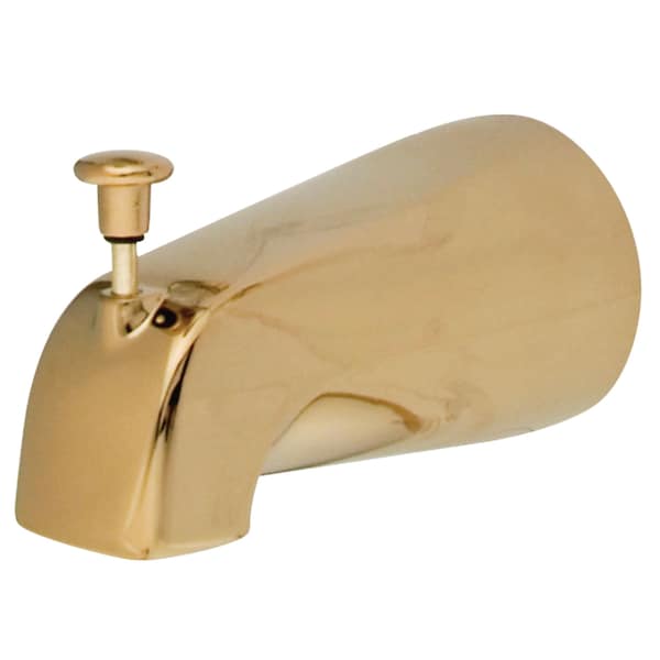 5-1/4" Zinc, Tub Spout W/ Diverter, Polished Brass